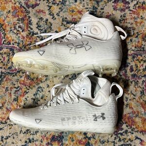 Under Armour White Spotlight Athletic Shoes